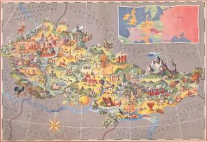 hand-painted-map-of-czechoslovakia-1957